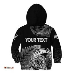 New Zealand Rugby Kid Hoodie Aotearoa Silver Ferns Champions