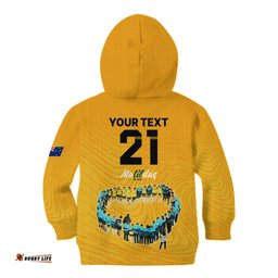 Matildas Til Its Done Custom Kid Hoodie Australia Womens Soccer Gold Style