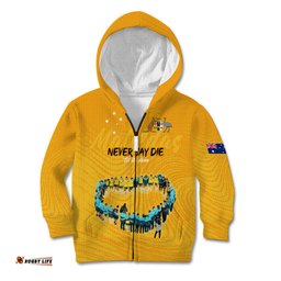 Matildas Til Its Done Custom Kid Hoodie Australia Womens Soccer Gold Style