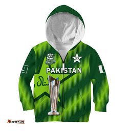 Pakistan Cricket Hoodie KID Champions Mens WC