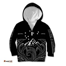 New Zealand Kid Hoodie Maori Te Iwa o Matariki