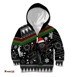 Panthers Rugby Kid Hoodie Go The Mighty Panthers Christmas Vibe Unique