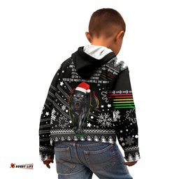Panthers Rugby Kid Hoodie Go The Mighty Panthers Christmas Vibe Unique