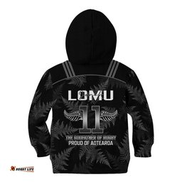 New Zealand Silver Fern Rugby Kid Hoodie Aotearoa Godfather Proud Gone But Never Forgotten