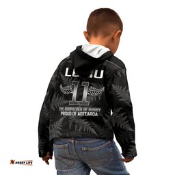 New Zealand Silver Fern Rugby Kid Hoodie Aotearoa Godfather Proud Gone But Never Forgotten