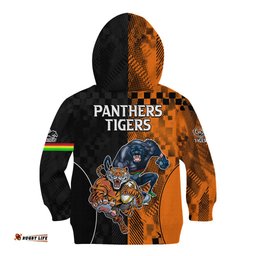 NRL Tigers Combine Panthers Rugby Kid Hoodie Sporty Style