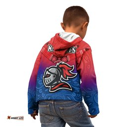 Knights Permier Kid Hoodie NRL Mascot with Aboriginal
