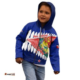 New Zealand Waitangi Day Kid Hoodie NZ Maori Tui Bird With Kowhai Flowers
