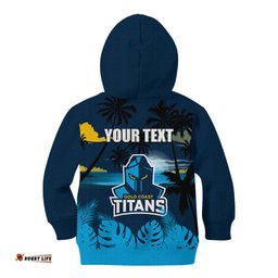 NRL Titans Kid Hoodie Summer Vibe Style