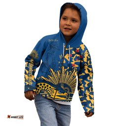 Custom Text And Number NRL ANZAC Parramatta Eels Kid Hoodie Camouflage
