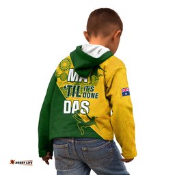 Matildas Soccer Kid Hoodie Australian Indigenous National Color