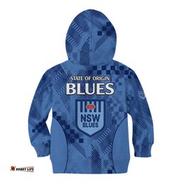 NSW Blues Rugby Kid Hoodie Origin New South Wales Sporty Style