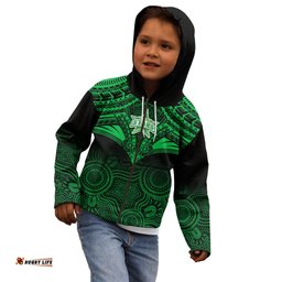 Melbourne Stars Cricket Kid Hoodie Unique Indigenous Art Mix Polynesian Pattern