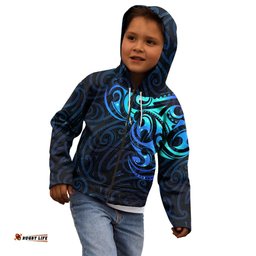 Matariki New Zealand Kid Hoodie Maori New Year Galaxy Sky Blue
