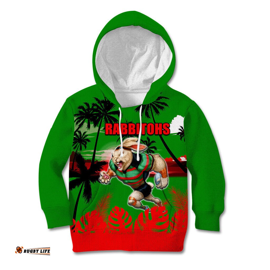 NRL Rabbitohs Kid Hoodie Summer Vibe Style