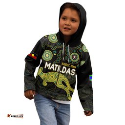 NAIDOC Week Kid Hoodie Australia Soccer Matildas For Our Elders