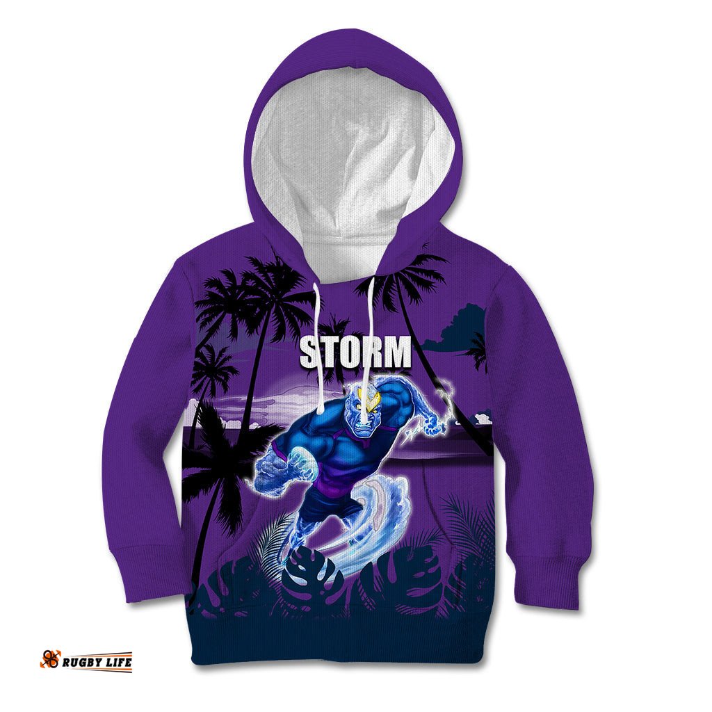 NRL Storm Kid Hoodie Summer Vibe Style