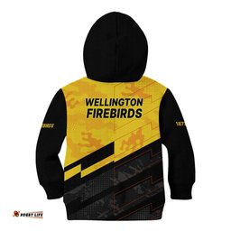 New Zealand Wellington Cricket Kid Hoodie Firebirds Sporty Style