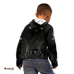 New Zealand Kid Hoodie Rugby Champions Black