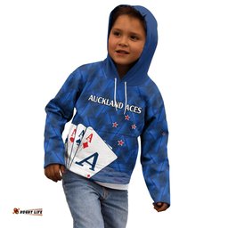 New Zealand Cricket Kid Hoodie Auckland Aces Sporty Style