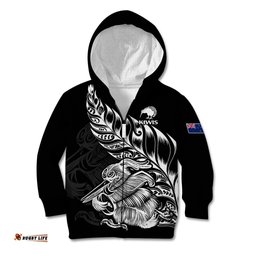 New Zealand Kiwi Rugby Kid Hoodie
