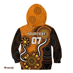 Custom Scorchers Cricket Indigenous Kid Hoodie Champions Fire Up