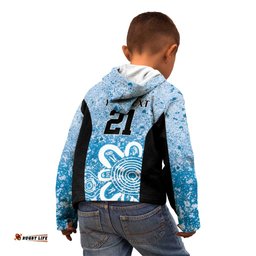 Adelaide Strikers Custom Kid Hoodie Minimalism Aboriginal