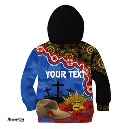 Eagles Football ANZAC Hoodie KID Aboriginal Mix Slouch Hat