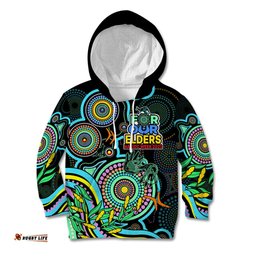 NAIDOC Week Kid Hoodie Indigenous Tribal Ver.02 Aqua
