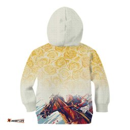 Melbourne Horse Racing Kid Hoodie Yellow Rose Champion