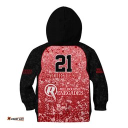 Melbourne Renegades Custom Kid Hoodie BBL Cricket Team 2024