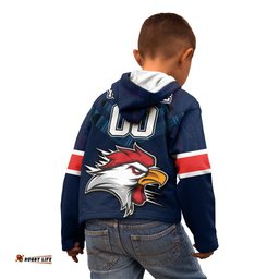 Custom Roosters Permier Kid Hoodie NRL Mascot with Aboriginal