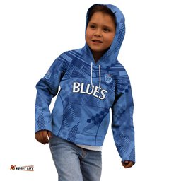 Custom Text And Number NSW Blues Rugby Kid Hoodie Origin New South Wales Sporty Style
