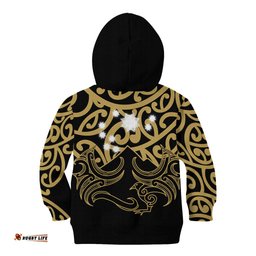 Matariki New Zealand Kid Hoodie Maori New Year Gold