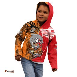 NRL Half Dolphins and Half Tigers Kid Hoodie Sporty Style