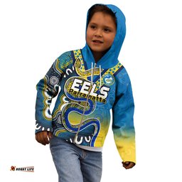 Eels Rugby Hoodie KID Aboriginal Art Sporty Style