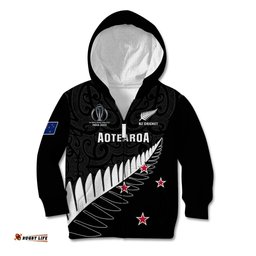 New Zealand Cricket Kid Hoodie Go Champions World Cup