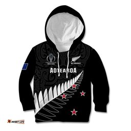 New Zealand Cricket Kid Hoodie Go Champions World Cup