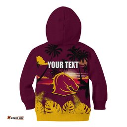 NRL Broncos Kid Hoodie Summer Vibe Style