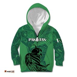 Custom Pakistan Cricket Kid Hoodie Go Falcon World Cup Sporty Style