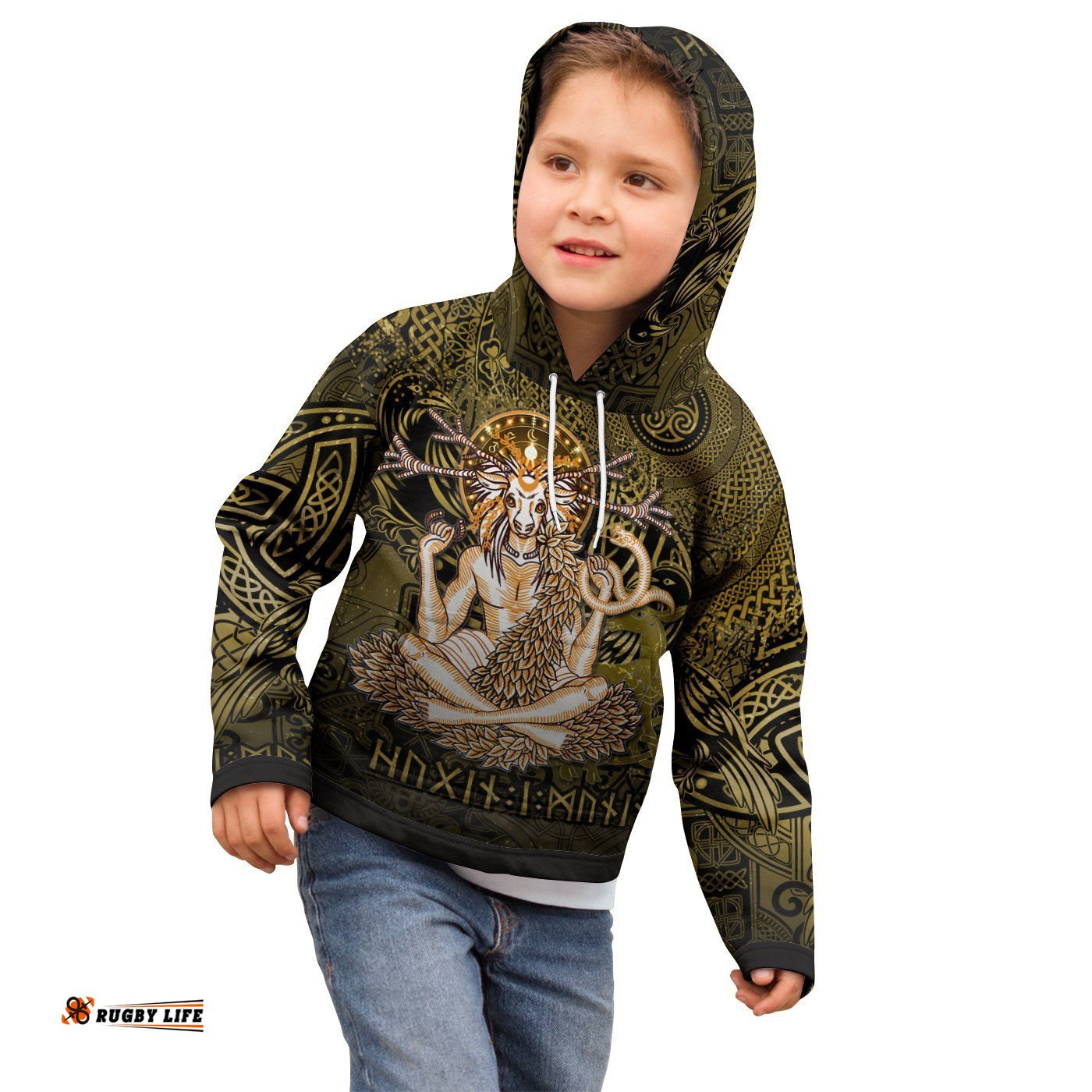 KID Cernunnos Goddess Hoodie Celtic God of the Forest