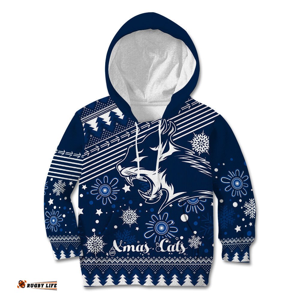 Custom Geelong Cats Football Kid Hoodie Christmas Vibe