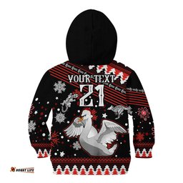 Custom Swans Football Kid Hoodie Christmas Vibe