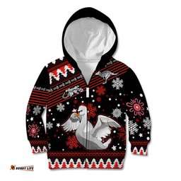 Custom Swans Football Kid Hoodie Christmas Vibe