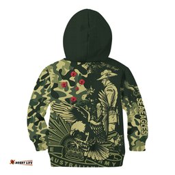 NRL ANZAC Sea Eagles Kid Hoodie Camouflage