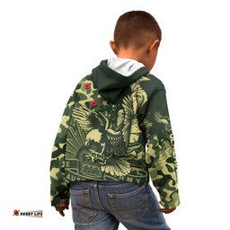 NRL ANZAC Sea Eagles Kid Hoodie Camouflage
