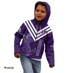 Fremantle Dockers Football Kid Hoodie Go Freo Sporty Version 01