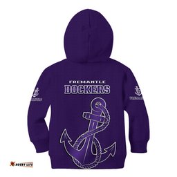 Fremantle Dockers Football Kid Hoodie Go Freo Sporty Version 01