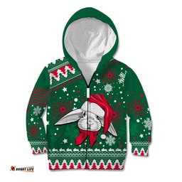 Custom Rabbitohs Rugby Kid Hoodie Glory Glory The South Christmas Vibe Unique