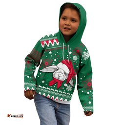 Custom Rabbitohs Rugby Kid Hoodie Glory Glory The South Christmas Vibe Unique